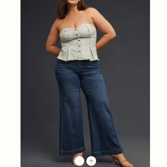 Anthropologie Pilcro Gwen Trouser Jeans sz32 - Picture 5 of 6